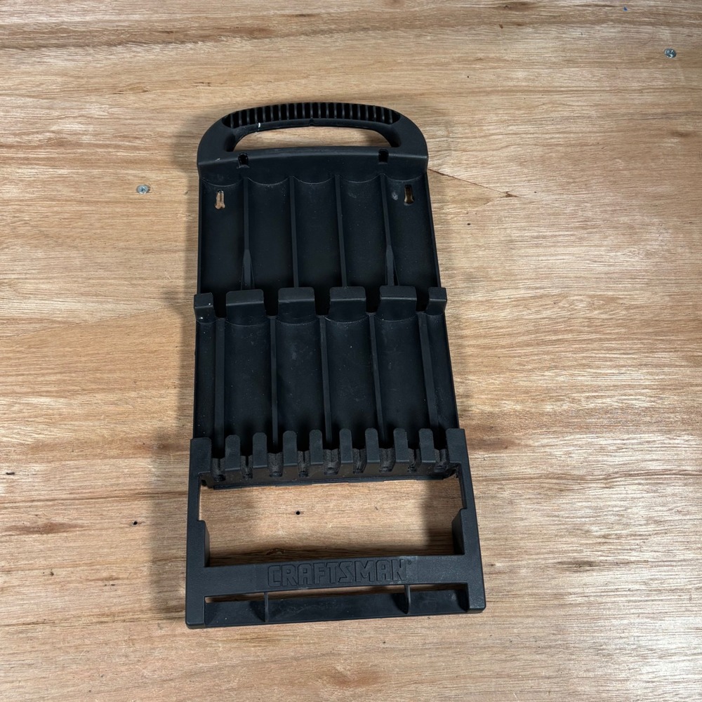 Craftsman Black Plastic Screwdriver Organizer Rack Wall Mount Tool Holder